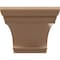 Ekena Millwork 7"W x 14"D x 7"H Wide Hughes Rough Cedar Woodgrain TimberThane Corbel, Primed Tan CORUR07X14X07HUGRCPR - alternate 2
